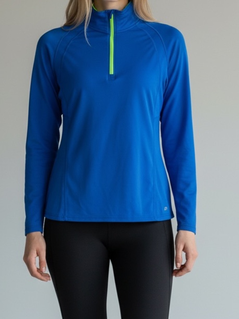Champion Women's Blue Half-Zip Active Top sz M